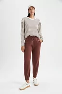 Koszulki i topy damskie - DeFacto T-shirt damski, brązowy, M - miniaturka - grafika 1