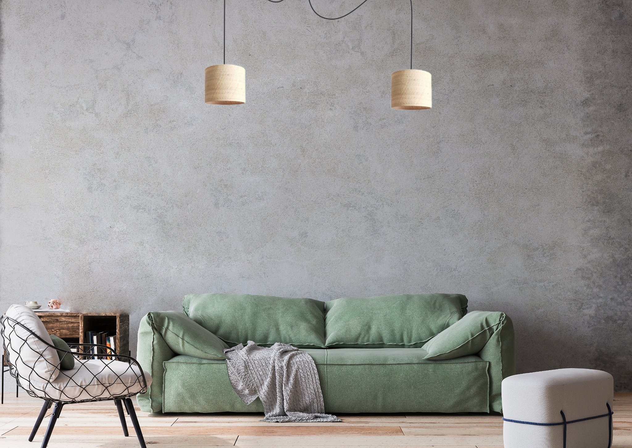 Lampa wisząca Solar Lampa wisząca sufitowa czarna pająk BOHO rattan 2 żarówki