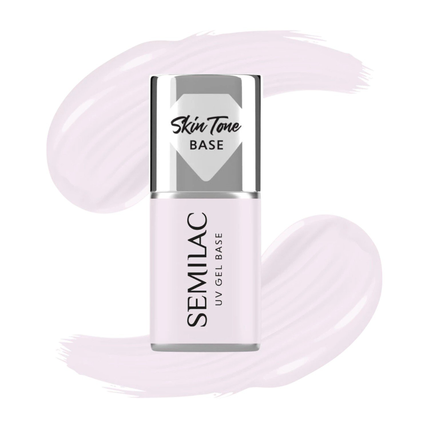 Semilac Baza do lakierów hybrydowych Skin Tone Cover Base, Milky Pink