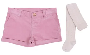 Różowe spodenki + rajstopki 3-4 lat 104 cm - Skarpetki damskie - miniaturka - grafika 1