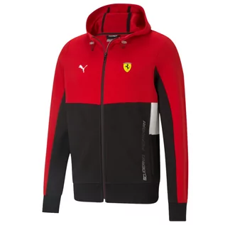 Bluzy męskie - Puma, Bluza męska, Ferrari Race Hoodie 599838-02, czerwona, rozmiar S - grafika 1