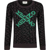 Swetry dla chłopców - KENZO KIDS Sweter | Regular Fit | z dodatkiem wełny - miniaturka - grafika 1