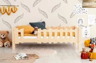 Łóżka dla dzieci i młodzieży - Drewniane łóżko dziecięce ze stelażem 12 rozmiarów C5-F51 - miniaturka - grafika 1
