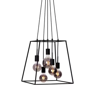 Italux Czarna Lampa Wisząca Almodovi PND-11532-5-BL - Lampy sufitowe - miniaturka - grafika 1