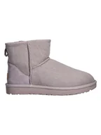 Botki damskie - UGG Skórzane botki "Classic Mini II" w kolorze szarym - miniaturka - grafika 1