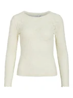 Swetry damskie - Vila Koszulka "Vizirp" w kolorze kremowym - miniaturka - grafika 1