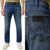 Spodnie męskie - Wrangler LARSTON Hare EPIC SOFT DOPASOWANE SPODNIE JEANSOWE NA LATO W32 L32 - miniaturka - grafika 1