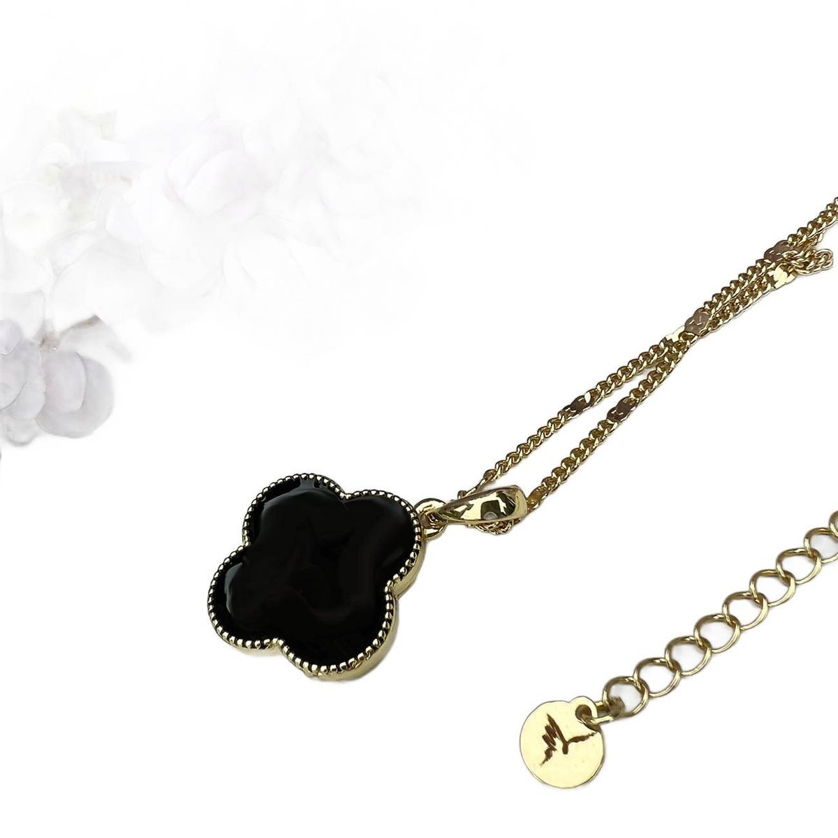 Colibra Naszyjnik pozłacany z malutką koniczynką z kolekcji Summer Flowers