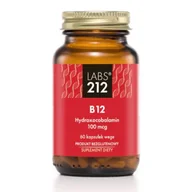 Witaminy i minerały - Suplement diety, LABS212 Witamina B12 Hydroxocobalamin, 60 kap. - miniaturka - grafika 1