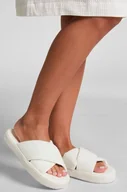 Kapcie damskie - Hunkemöller Miękkie kapcie z tkaniny waflowej Biały - miniaturka - grafika 1