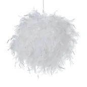 Lampy sufitowe - Beliani Lampa wisząca biała DRAVA - miniaturka - grafika 1