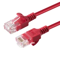 Kable miedziane - Microconnect V-UTP6A0015R-SLIM kabel sieciowy Czerwony 0,15 m Cat6a U/UTP (UTP) - miniaturka - grafika 1