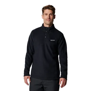 Męska bluza polarowa Columbia Steens Mountain Half Snap II black - L - Bluzy męskie - miniaturka - grafika 1