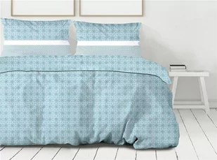 Pościel 160x200 Greek niebieska geometria Premium Bielbaw 1 - Pościel - miniaturka - grafika 1