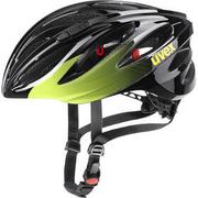 Kaski rowerowe - UVEX Boss Race Helmet, black/lime 55-60cm 2021 Kaski szosowe S4102292017 - miniaturka - grafika 1