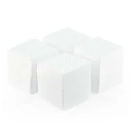 Kosmetyczne akcesoria jednorazowe - Perforowane waciki bezpyłowe do paznokci AlleMed 5x5 cm 500 szt - miniaturka - grafika 1