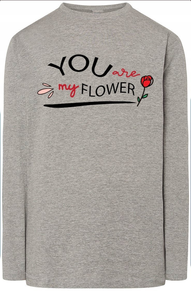 You Are My Flower Bluza Longsleeve Modna r.4XL