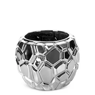 Donica dekoracyjna RENI Eurofirany srebrna - Donice - miniaturka - grafika 1