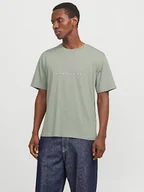 Koszulki męskie - Jack & Jones Koszulka w kolorze zielonym - miniaturka - grafika 1