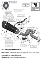 Części motocyklowe - Tłumik końcowy część zamienna zestaw LeoVince Układ wydechowy FACTORY S10401, czarny, Ø 50 mm 270 mm - miniaturka - grafika 1