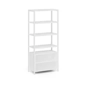 Inne meble biurowe - Ścianka półkowa HOME OFFICE z szafką półkową, biała - miniaturka - grafika 1