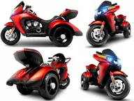 Pojazdy elektryczne dla dzieci - Duży Motorek Trójkołowy 12V 7AH koła EVA Skóra Pilot - miniaturka - grafika 1