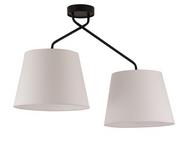Lampy sufitowe - Sigma plafon Lizbona 2 2xE27 czarny/biały 32117 32117 - miniaturka - grafika 1