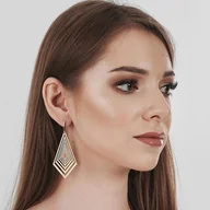 Kolczyki - Geometryczne kolczyki Zoe - miniaturka - grafika 1