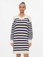 Sukienki - Vero Moda Sukienka dzianinowa 10291350 Beżowy Loose Fit - miniaturka - grafika 1