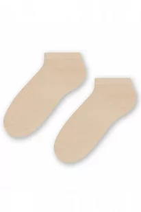 Steven 052 beżowe stopki damskie - Skarpetki damskie - miniaturka - grafika 1