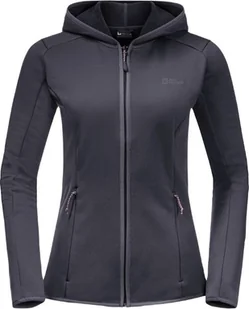 Jack Wolfskin Bluza damska Baiselberg Hooded Fz W graphite r. XS 1710771_1388 - Bluzy damskie - miniaturka - grafika 1