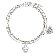 Biżuteria dla dzieci - I KOMUNIA ŚWIĘTA Bransoletka z Aniołkiem srebro - miniaturka - grafika 1