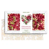 Czekolada - Czekolada Biała z Malinami i Pistacjami - Walentynki (80g) - miniaturka - grafika 1