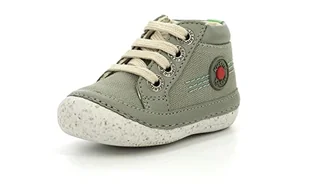 KICKERS Sonistreet, Botki unisex dla dzieci i młodzieży, Kaki Vert, 18 EU - Botki damskie - miniaturka - grafika 1
