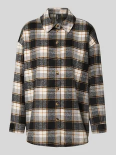 Bluzka koszulowa o kroju regular fit ze wzorem w kratę model ‘NAYA’ - Koszule damskie - miniaturka - grafika 1