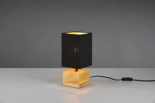 Woody lampa stołowa 1-punktowa czarna/drewno naturalne R50171080 - Lampy stojące - miniaturka - grafika 1