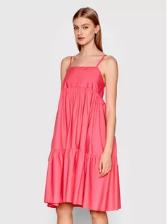 Sukienki - Fracomina Sukienka codzienna FR22SD1048W40001 Różowy Regular Fit - grafika 1