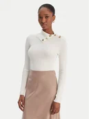 Swetry damskie - Guess Sweter W6RR07 Z2YK2 Écru Regular Fit - miniaturka - grafika 1