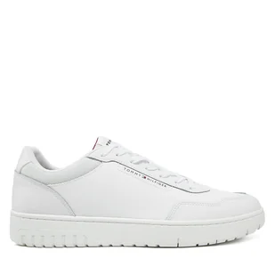 Sneakersy Tommy Hilfiger Th Basket Core Lth Pinperf FM0FM05466 Biały - Sneakersy męskie - miniaturka - grafika 1