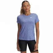 Koszulki i topy damskie - Damska koszulka treningowa Under Armour Tech SSC- Twist - niebieska - miniaturka - grafika 1