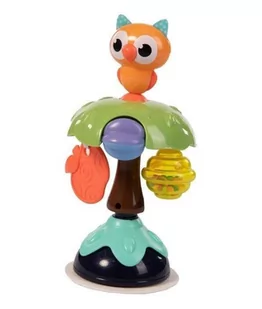 BO JUNGLE B-Zabawka Smart Owl mała sowa na przyssawce B910810 - Grzechotki dla dzieci - miniaturka - grafika 1