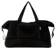 Torby sportowe - Elegancka torba sportowa czarna 60x35 torba weekendowa - miniaturka - grafika 1