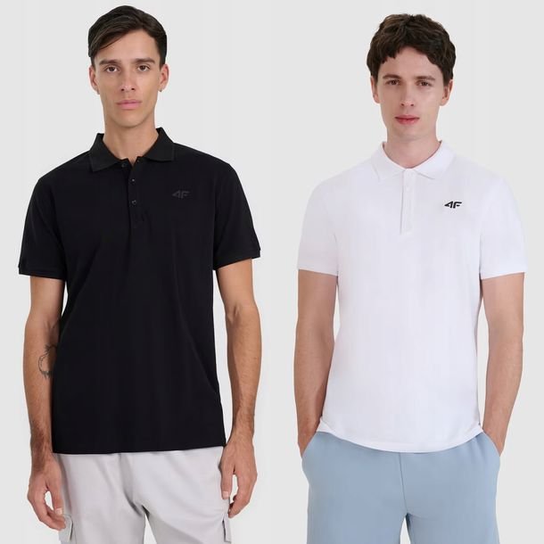 Koszulka Męska 4F POLO z kołnierzykiem ZESTAW 2-PAK Elegancki Sportowy XXL