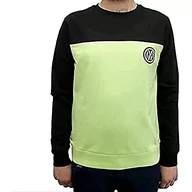Bluzy męskie - Fc Internazionale Męska bluza z okrągłym dekoltem, czarno-zielona, XXL - miniaturka - grafika 1