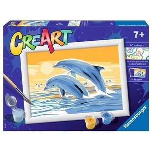 Ravensburger Malowanka CreArt Delfiny 20073 20073 - Zabawki kreatywne - miniaturka - grafika 1