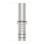 Akcesoria do smartwatchy - Apple Pasek nylonowy w kolorze białym (prążki) do koperty 42mm / 44mm / 45mm / 46mm / 49mm - rozmiar M/L - miniaturka - grafika 1