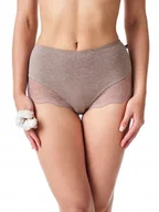 Majtki damskie - FIGI DAMSKIE WYSOKI STAN KEY LPF 111 CAPUCINO 2PAK 3XL - miniaturka - grafika 1