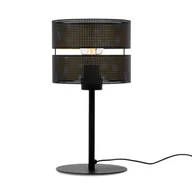 Lampy stojące - Czarno-złota lampka z ażurowym abażurem K-5226 z serii ZIMBO - miniaturka - grafika 1