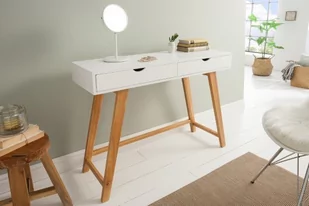 Invicta Interior Konsola scandinavia 100 cm biała 38813 - Konsole i sekretarzyki - miniaturka - grafika 1