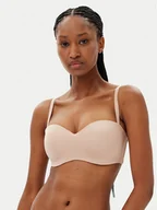 Biustonosze - Hunkemöller Biustonosz push-up Smooth 206739 Beżowy - miniaturka - grafika 1